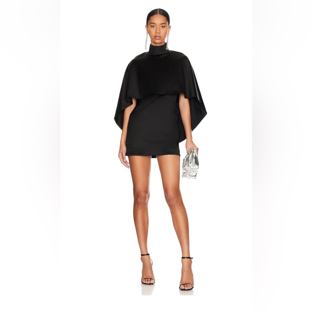 Avah Mini Dress in Black L'Academie Small